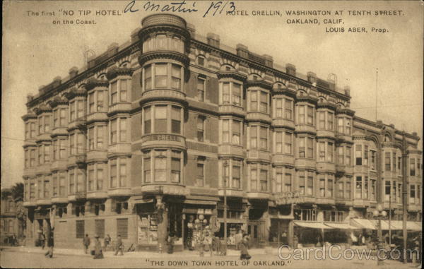 Hotel Crellin, Washington at Tenth Street Oakland California