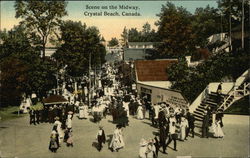 Scene on the Midway Postcard