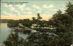 Lake Quinsigamond, Algonquin Canoe Club Postcard
