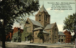 Old South Church Worcester, MA Postcard Postcard Postcard