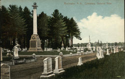 Cemetary, general view Postcard