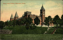 Holy Cross College Worcester, MA Postcard Postcard Postcard