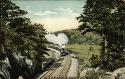 B.&A.R.R. Series between Huntington and Russell Massachusetts Railroad (Scenic) Postcard Postcard Postcard
