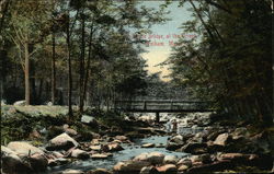 Rustic bridge at the Orient Postcard