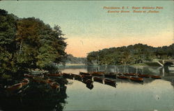 Roger Williams Park, Evening Scene, Boats at Anchor Postcard