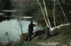 A Good chance for a Fine Buck. Highlands of Ontario. Postcard