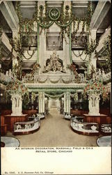 An interior decoration, Marshall Field & Co.'s Retail Store Postcard