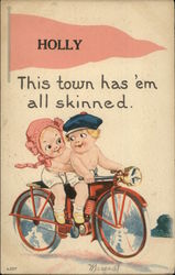 This Town has 'em all Skinned. Holly, CO Postcard Postcard Postcard