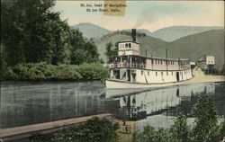 St. Joe, head of Navigation, St. Joe River Postcard
