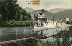 St. Joe, head of Navigation, St. Joe River Idaho Postcard Postcard Postcard