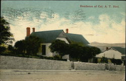 Residence of Col. A.T. Bird Postcard