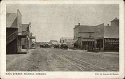 Main Street, Madras, Oregon. Postcard