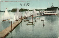 Oregon Yacht Club - "The Oaks" Postcard
