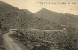 Ascending Incopah Range from below sea level Postcard