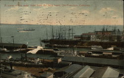 A scene of the water front from the ferry tower Postcard