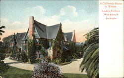 Laughlin Residence in Winter Los Angeles, CA Postcard Postcard Postcard