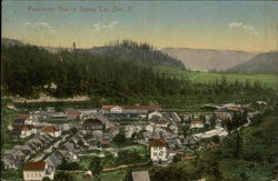 Panoramic View of Town Postcard