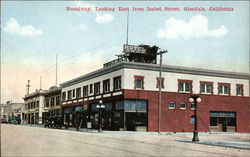 Broadway, Looking East from Isabel Street Glendale, CA Postcard Postcard Postcard