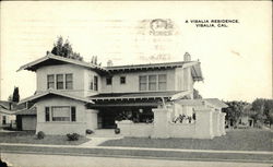 A Visalia Residence California Postcard Postcard Postcard