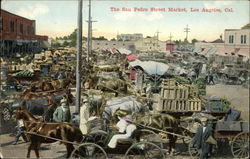 The San Pedro Street Market Postcard