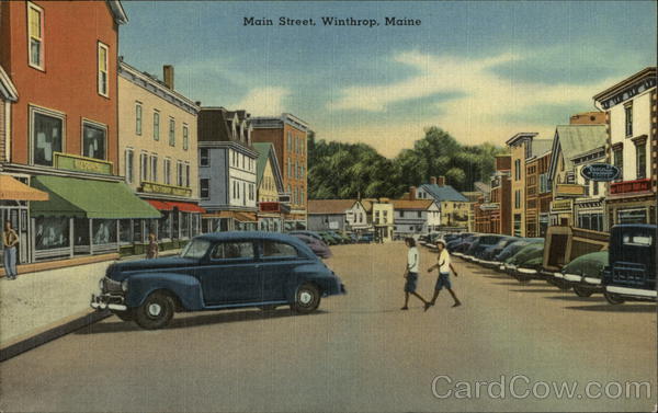 Main Street Winthrop Maine
