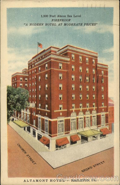 Altamont Hotel Hazleton Pennsylvania