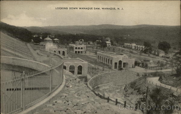 Looking Down Wanaque Dam New Jersey