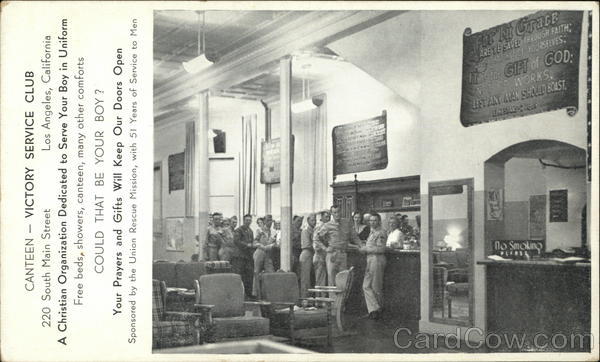 Victory Service Club - Canteen Los Angeles California