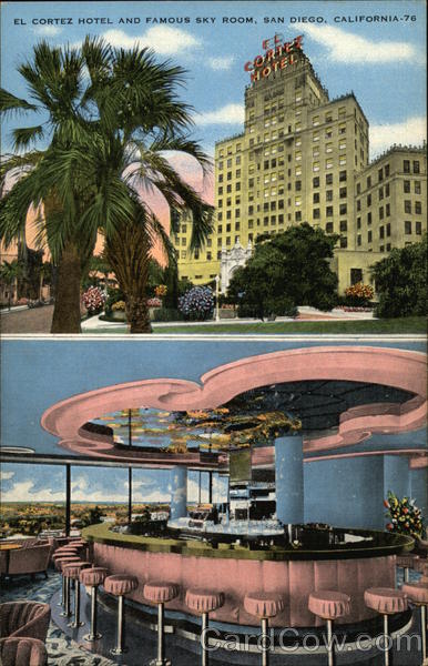 El Cortez Hotel and famous Sky Room San Diego California