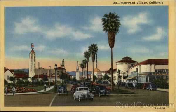 View of Westwood Village Los Angeles California