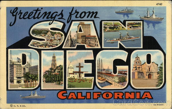 Greetings from San Diego California