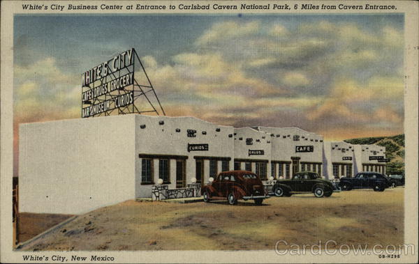 Entrance to Carlsbad Cavern National Park Whites City New Mexico