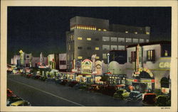 Nite View of the Revolucion Avenue Postcard