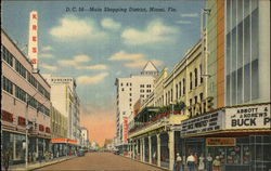 Main Shopping District Miami, FL Postcard Postcard Postcard