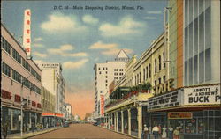 Main Shopping District Postcard