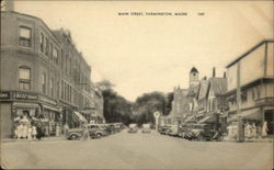 Main Street Farmington, ME Postcard Postcard Postcard