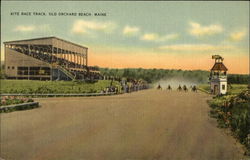 Kite Race Track Old Orchard Beach, ME Postcard Postcard Postcard