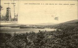 View of Lake Winnipesaukee and Melvin Bay from Abenaki Tower New Hampshire Postcard Postcard Postcard