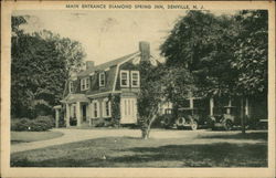 Main Entrance Diamond Spring Inn Denville, NJ Postcard Postcard Postcard