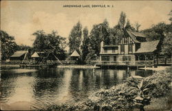 Arrowhead Lake and Cabins Postcard