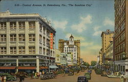 Central Avenue St. Petersburg, FL Postcard Postcard Postcard