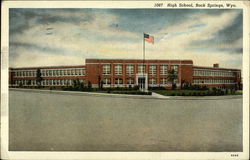 High School Rock Springs, WY Postcard Postcard Postcard