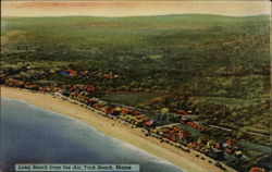 Long Beach From the Air York Beach, ME Postcard Postcard Postcard