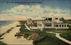 The Dolphin Restaurant and Marine Village Postcard