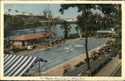 Rhythm Swimming at Marine Pool, Lake Mohawk Postcard