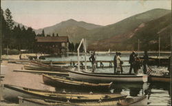 Boats At The Dock At Grand Lake Colorado Postcard Postcard Postcard