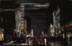 Curtis Street at Night Postcard