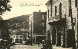 Looking Down Eureka Street Central City, CO Postcard Postcard Postcard