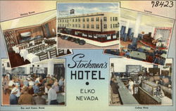 Stockmen's Hotel - Multiple Views Elko, NV Postcard Postcard Postcard