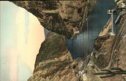 Black Canyon at Site of Hoover Dam Showing Tunnels Black Canyon at Site of Hoover Dam Showing Tunnels